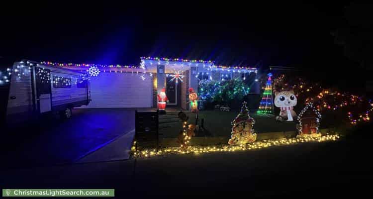 Christmas Light display at 19 Denton Drive, Officer
