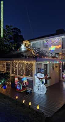 Christmas Light display at 6 Kubba Road, Ringwood North