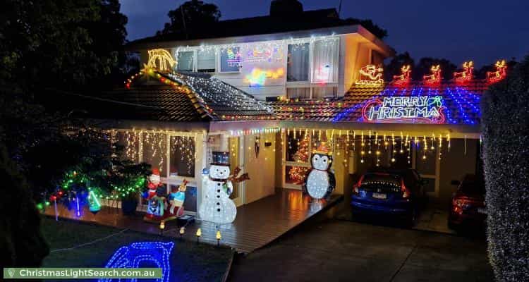 Christmas Light display at 6 Kubba Road, Ringwood North
