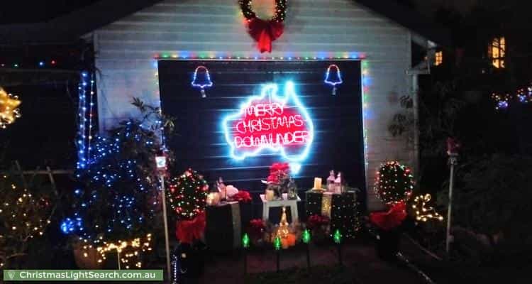 Christmas Light display at 1 Dumaurier Street, Chermside