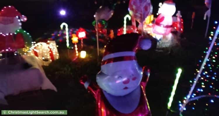 Christmas Light display at 1 Dumaurier Street, Chermside