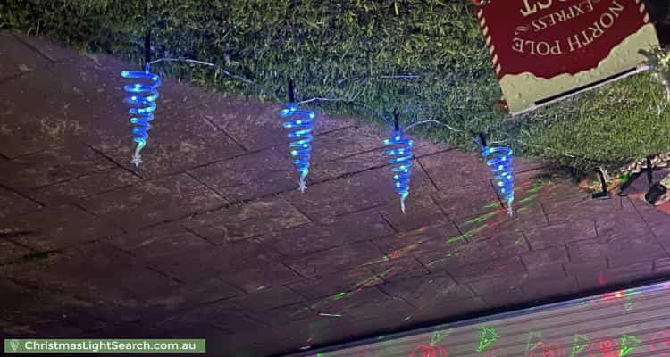 Christmas Light display at 39 Coolong Avenue, Berwick