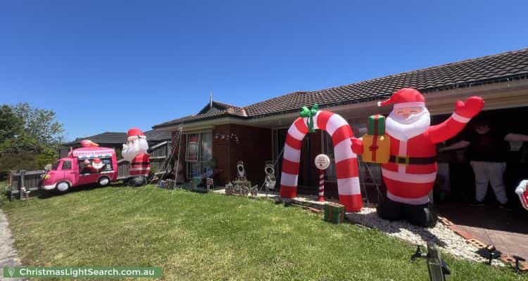 Christmas Light display at 39 Coolong Avenue, Berwick