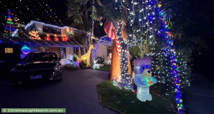 Christmas Light display at 10 Adrian Street, Bentleigh East