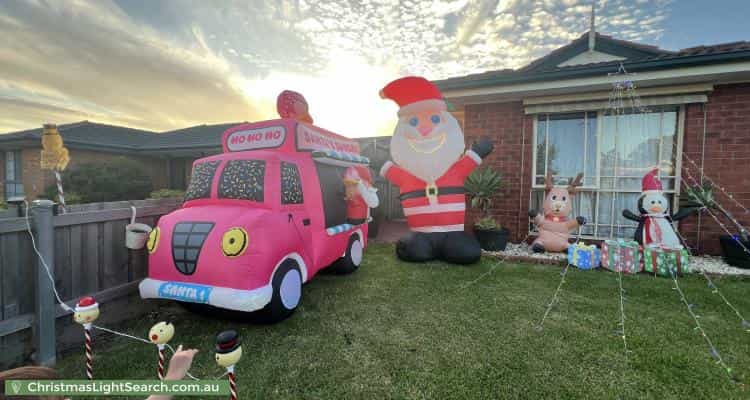 Christmas Light display at 39 Coolong Avenue, Berwick