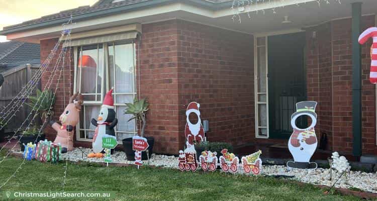 Christmas Light display at 39 Coolong Avenue, Berwick