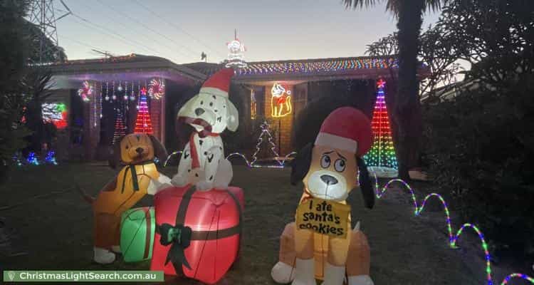 Christmas Light display at 26 Rossetti Court, North Lake