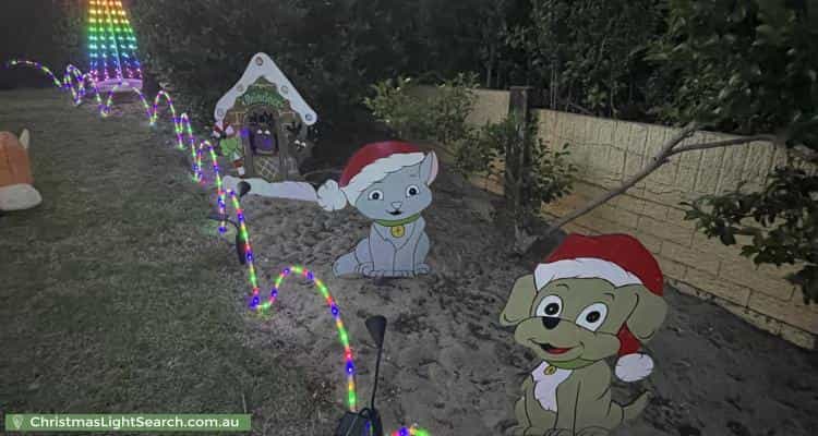 Christmas Light display at 26 Rossetti Court, North Lake