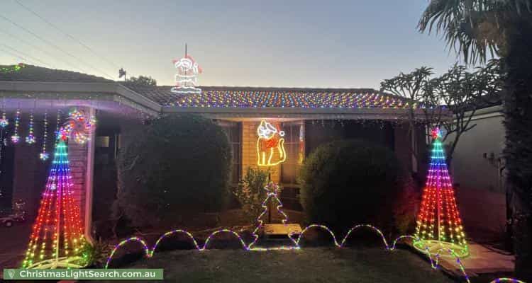 Christmas Light display at 26 Rossetti Court, North Lake