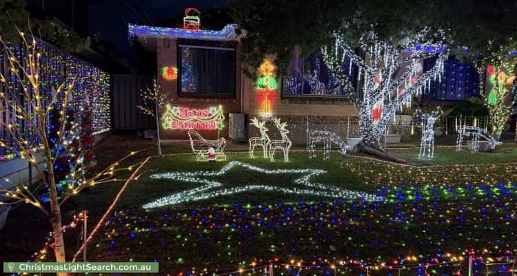 Christmas Light display at 8 Laurence Street, Rostrevor