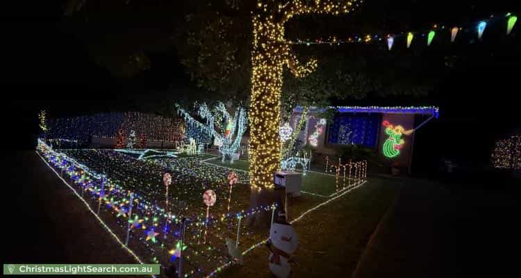 Christmas Light display at 8 Laurence Street, Rostrevor