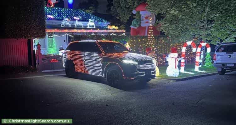Christmas Light display at 25 Scott Street, Canterbury