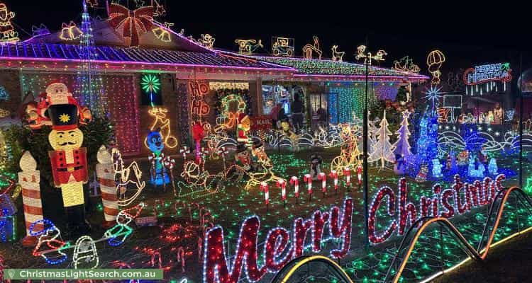 Christmas Light display at  Riverside Lane, Seville Grove