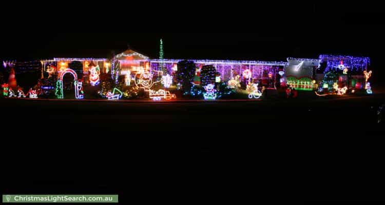 Christmas Light display at 6 Vancouver Avenue, Toongabbie