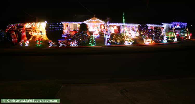 Christmas Light display at 6 Vancouver Avenue, Toongabbie