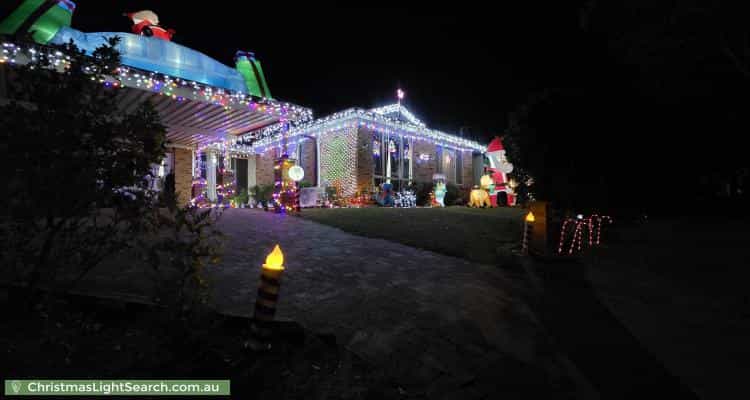 Christmas Light display at 45 Scenic Circle, Budgewoi