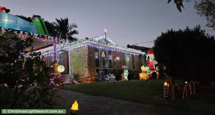 Christmas Light display at 45 Scenic Circle, Budgewoi