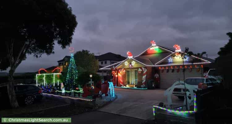 Christmas Light display at 12 The Hermitage, Sunbury