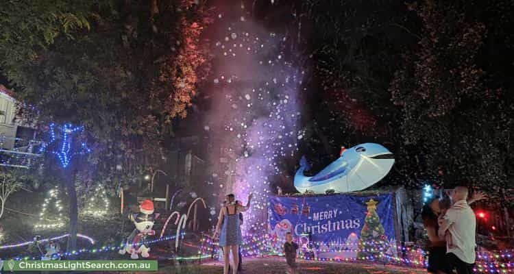 Christmas Light display at 815 Clayton Road, Boya