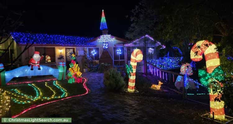 Christmas Light display at 815 Clayton Road, Boya