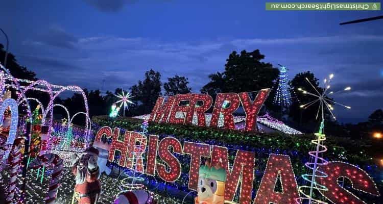 Christmas Light display at 17 Regentville Road, Glenmore Park