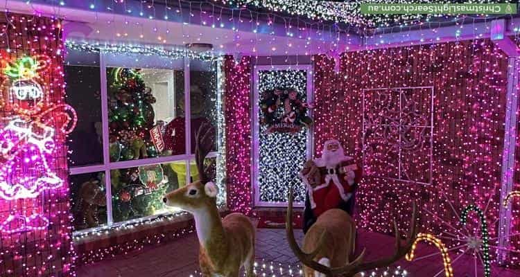 Christmas Light display at 17 Regentville Road, Glenmore Park