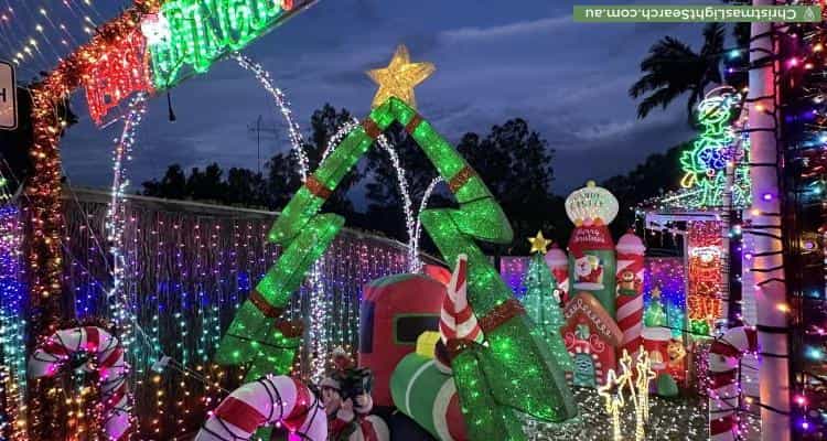 Christmas Light display at 17 Regentville Road, Glenmore Park