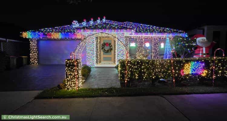 Christmas Light display at 36 Steward Drive, Oran Park