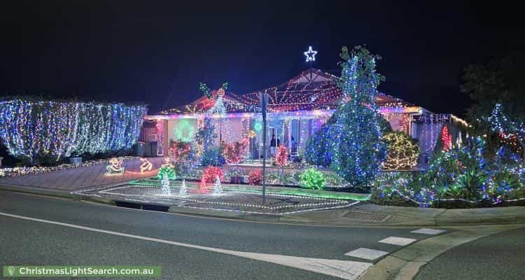 Christmas Light display at 29 Selway Place, Evanston Park