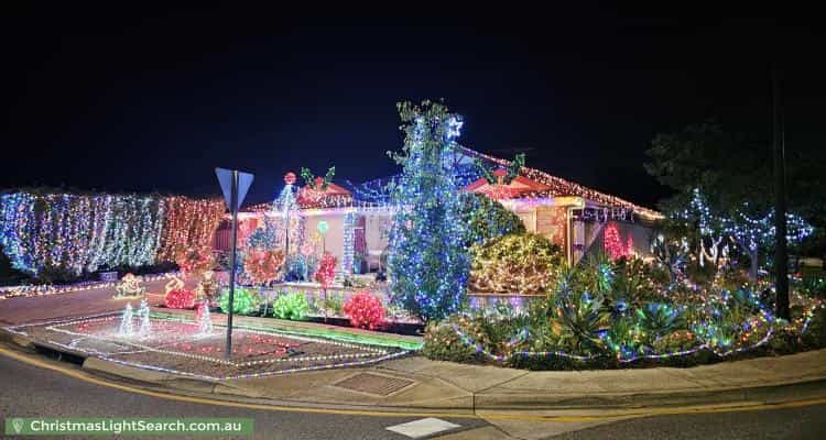 Christmas Light display at 29 Selway Place, Evanston Park