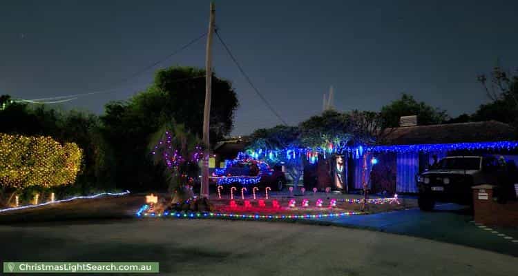 Christmas Light display at 27 Allamanda Way, Forrestfield