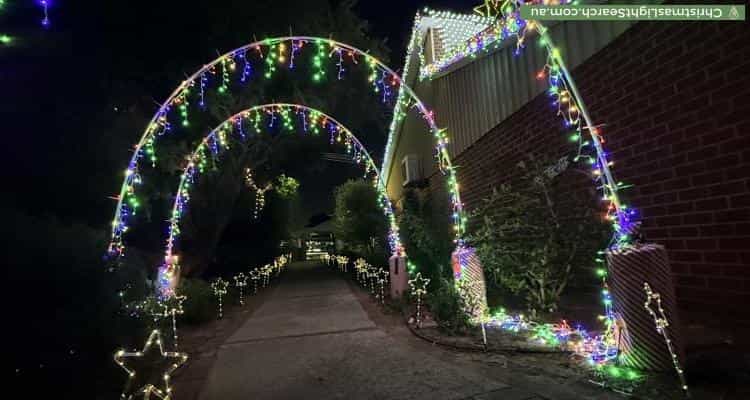 Christmas Light display at 24 Edney Road, High Wycombe