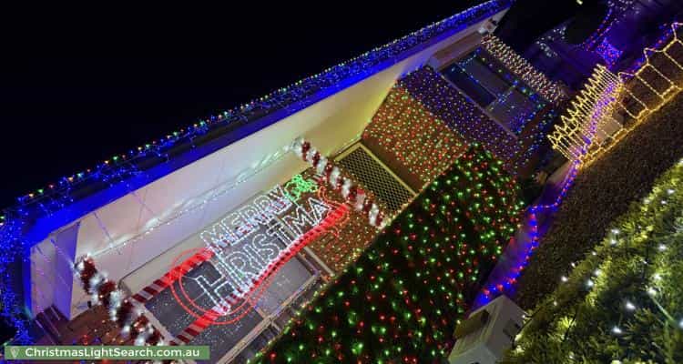 Christmas Light display at 8 Jessie Street, Cranbourne North