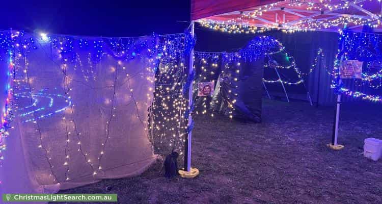 Christmas Light display at 8 Chomley Court, Evatt