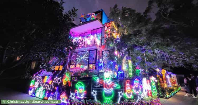Christmas Light display at 48 Beauchamp Road, Hillsdale