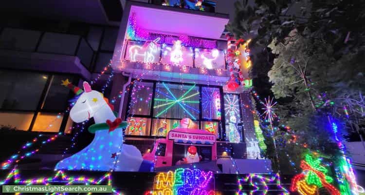 Christmas Light display at 48 Beauchamp Road, Hillsdale