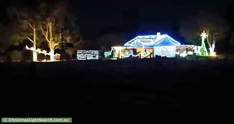 Christmas Light display at 1184 Macleay Valley Way, Bellimbopinni