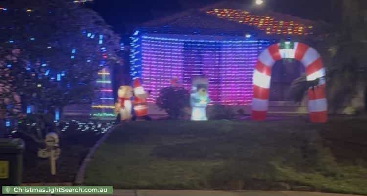 Christmas Light display at 2 Gleeson Grove, Evanston Park
