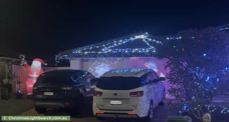 Christmas Light display at 2 Gleeson Grove, Evanston Park