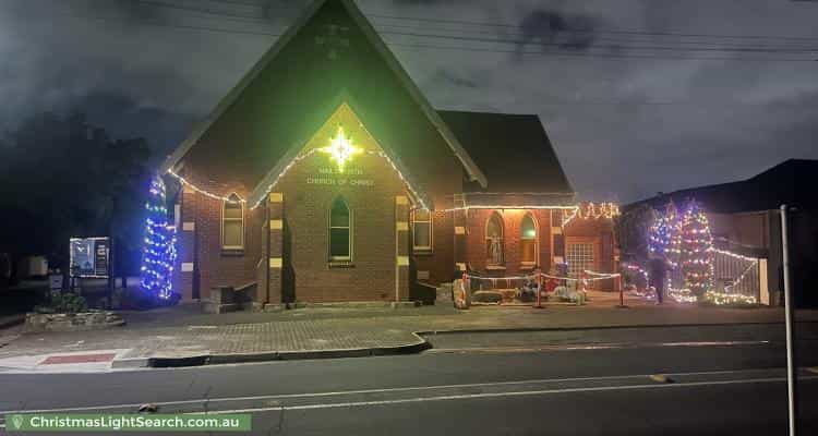 Christmas Light display at 40 D'Erlanger Avenue, Nailsworth