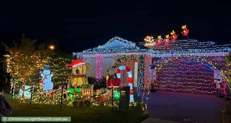 Christmas Light display at 30 Springside Drive, Cranbourne West