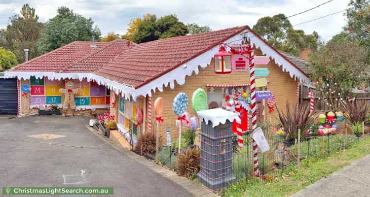 Christmas Light display at 251 Elder Street, Greensborough