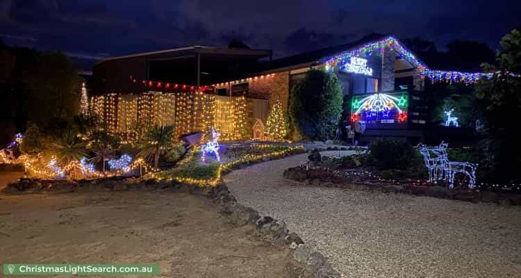 Christmas Light display at 16 Hawken Street, Monash
