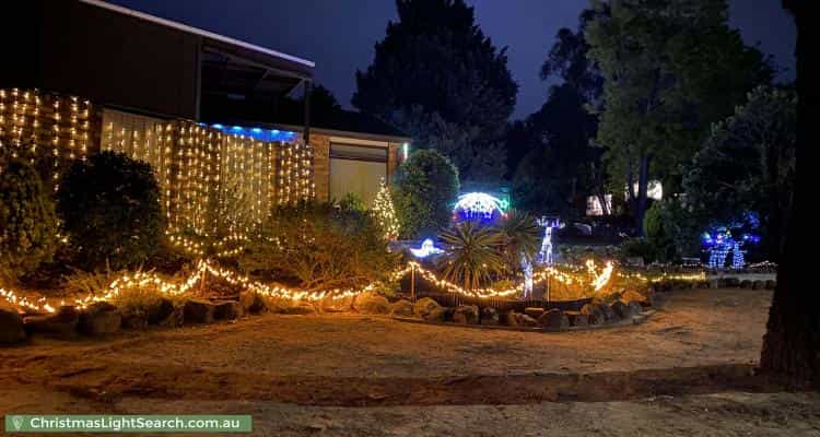 Christmas Light display at 16 Hawken Street, Monash