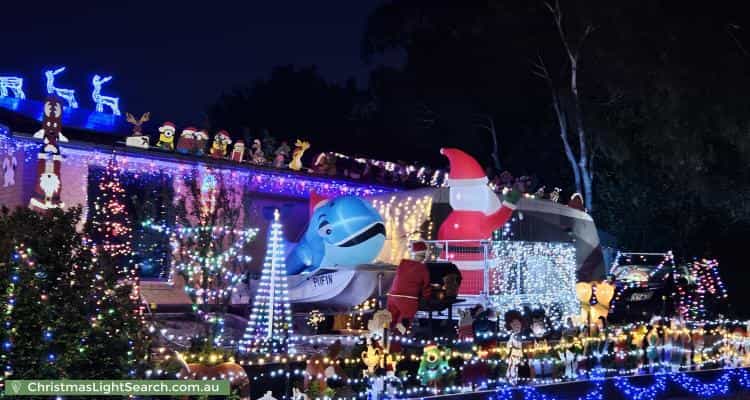 Christmas Light display at 233 Newman-Morris Circuit, Oxley