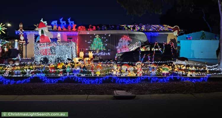 Christmas Light display at 233 Newman-Morris Circuit, Oxley