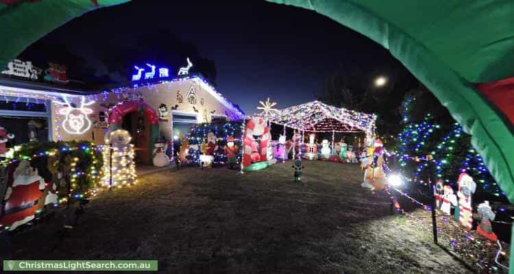 Christmas Light display at 233 Newman-Morris Circuit, Oxley