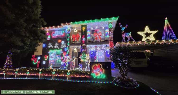 Christmas Light display at 11 Travers Street, Moorebank