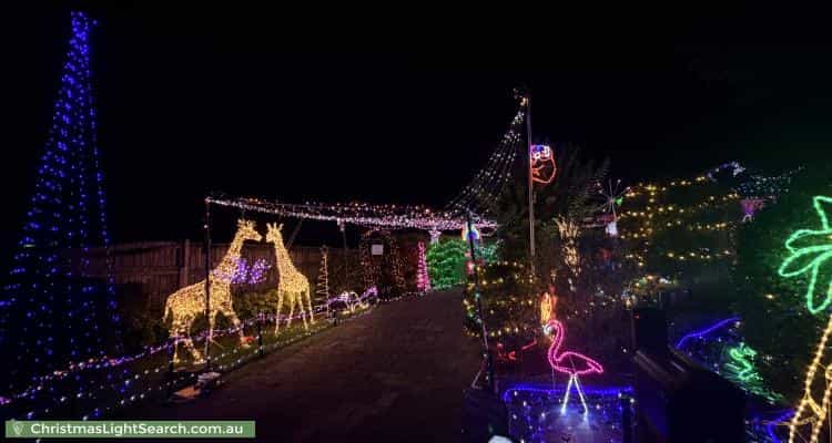 Christmas Light display at 15 Paluna Place, Forest Lake