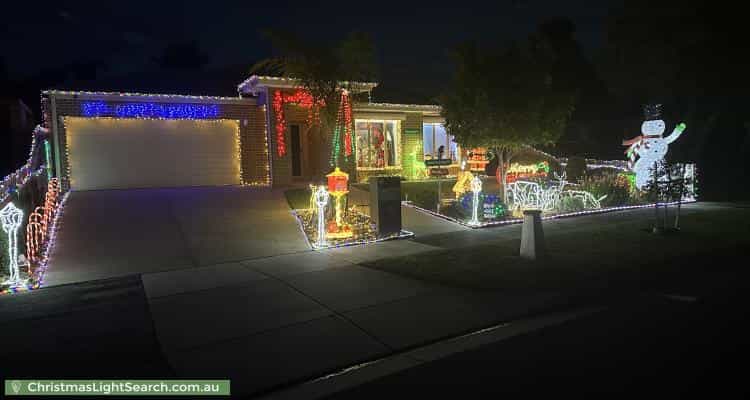 Christmas Light display at 47 Taupo Crescent, Rowville
